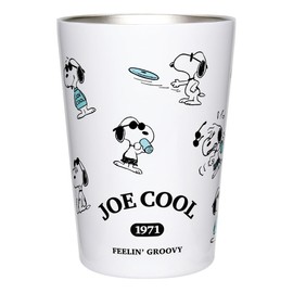 Ken Onishi SNOOPY PQ-2011 Snoopy Stainless Steel Tumbler JOE COOL White/Pattern Φ3.3 x 4.7 inches (86 x 120 mm) (h) 16.1 fl oz (460 ml)