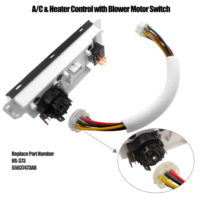 HVAC Climate Control Panel for Jeep Wrangler TJ 1999-2004 Heater