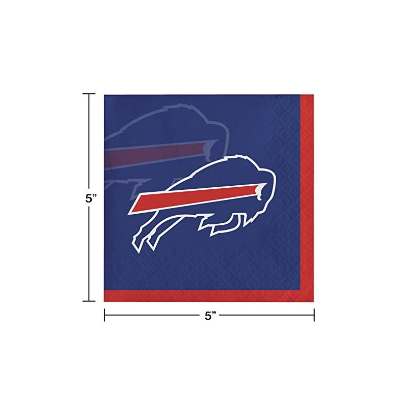 Trendware Buffalo Bills Beverage Napkins, 48 ct