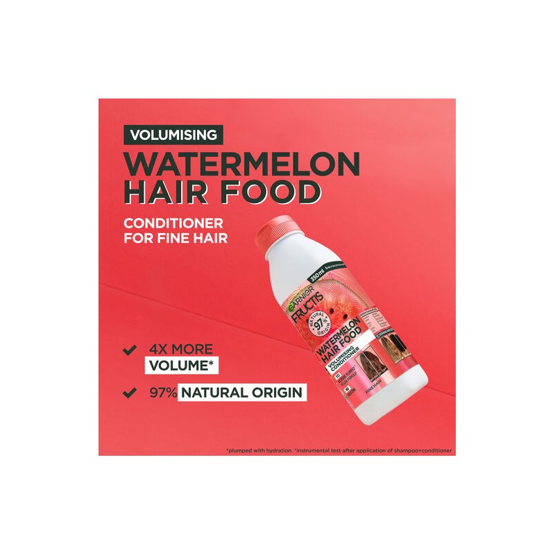 Garnier Fructis Hair Food Volumising Watermelon Conditioner 350ml