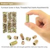 Kindroufly 152 Pieces 1/4"-20, 5/16"-18 Threaded Inserts, Nut Inserts, Wood