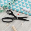 KUONIIY Left-Handed Sewing Scissors for Cutting Leather, Dressmaking Scissors with