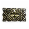 LKMY Western Belt Buckle American Indian Style,Celtic Cross Knot Mesh