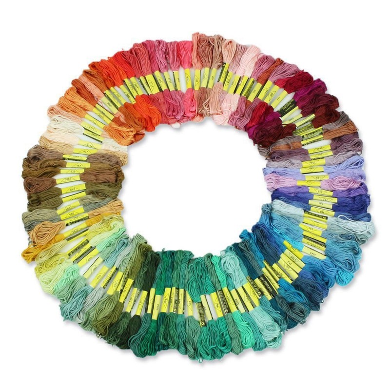 Hommy Embroidery Thread, 50 Colors, 26.6 ft (8 m), Cross