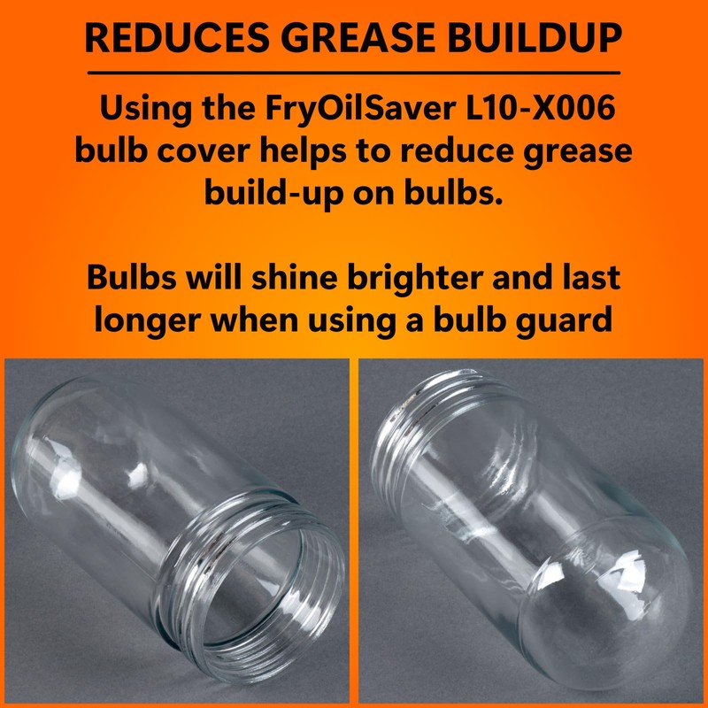 2 Pack Glass Globe Light Bulb Cover for Walk in