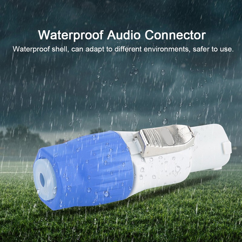 5pcs 3Pin XLR Audio Connector Professsional Waterproof Adapter Plug