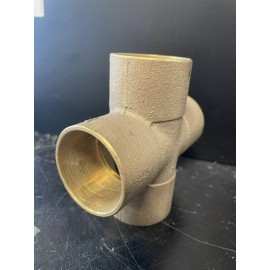 NIBCO Cast Copper Pipe Cross: 1-1/2" Fitting, C x C x C, Pressure Fitting **LEADED**