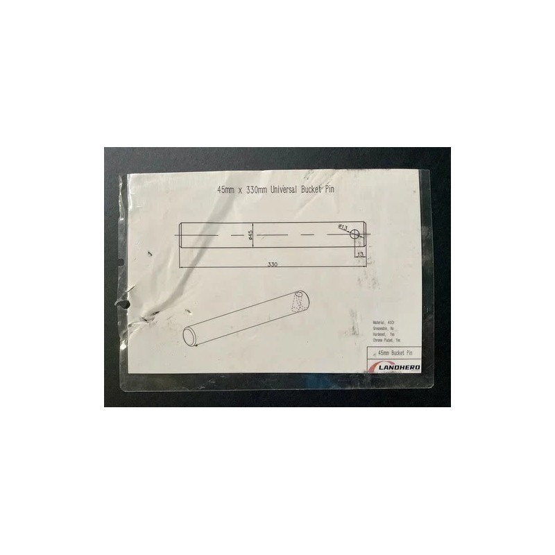 Excavator Bucket Pins 45mm x 330mm