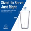 Carlisle FoodService Products Stackable Tumbler with Pebbled Exterior for Restaurants,