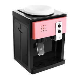 XUANIIIL Countertop Water Dispenser Desktop Electric Water Dispenser - 1.2 to 5 Gallon 110V Hot/Cold/Warm Cooler for Home, Office, Studio (Pink+ Black)