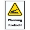 HB-Druck Sign Warning Crocodile A6 (105 x 148 mm)