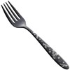 Todai Stainless Steel Seek Dessert Fork, Black Oxidized Rose, Made