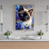 Diamond Painting Kits Siamese Cat Garden, Adults Fun DIY Diamond