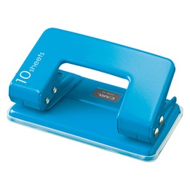 Carl Office Equipment CPN-10-B Hole Punch, 2 Holes, 10 Sheets, Blue