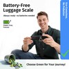 INFOOD Battery-Free Digital Luggage Scale, Suitcase Scale for Travel, Portable