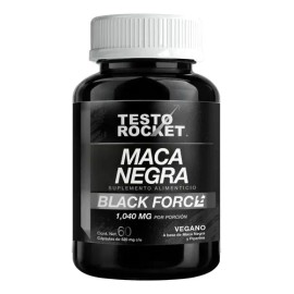 Maca Negra Peruana Organica Black Force | Máxima Potencia 1040mg por porción | Con Piperina Absorción Superior | Energía y Vitalidad - Testosterona | 