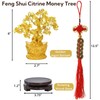 YIMITEE 9 Piece Feng Shui Citrine Money Tree, 7" Small