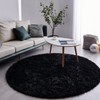FJZFING Pink Round Rug Ultra-Soft Plush Modern 4x4 Circle Area