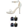 sourcing map 4 Pcs Black Plastic Shoes High Heel Tips
