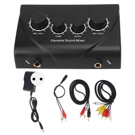 Mini Portable Sound Mixer Karaoke Sound Mixer for Companies Family Gatherings 100‑240V EU Plug