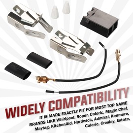 330031 Surface Burner Plug-In Block Kit by Seentech - Compatible With Whirlpool Roper - Repalces: AP3075808 3374 330031 5303935058 814399 WB17X210 0045546 0051088 0054794 0067069 – Pack of 4