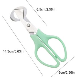 Green Stainless Steel Quail Egg Scissors,Egg Slicer Pigeon Clipper Shell Separator Quail Egg Peeler Egg Cracker Pigeon Bird Quail Egg Cutter Tool, Egg Separators, Kitchen Utensils and Gadgets