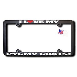 James E. Reid Design I Love My PYGMY Goats License Frame