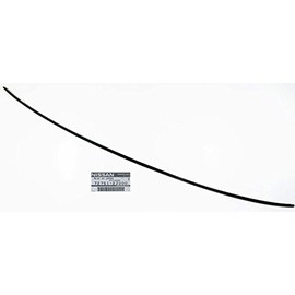 Nissan Moulding Windshield Upper, Black Plastic Rubber Vinyl, Window, 72751-2J000