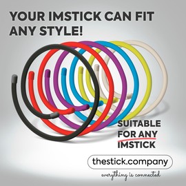 IMSticker White S (4 Pieces) Versatile Magnetic Sticker for Phone Holders - Enhance Your Phone's Functionality and Secure Mounting in Style (Beige)