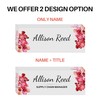 Customized Clear Acrylic Thick 8x3" Desk Name Plate Block -