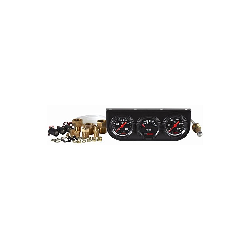 Bosch SP0F000037 Style Line 1-1/2" Mini Triple Gauge Kit (Black