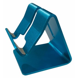 Cell Phone Stand/Dock Cradle Holder for Use on Desk, Table or Counter-top. Compatible with All Andriod Smatphones, All iPhones and Most Tablets (Blue)