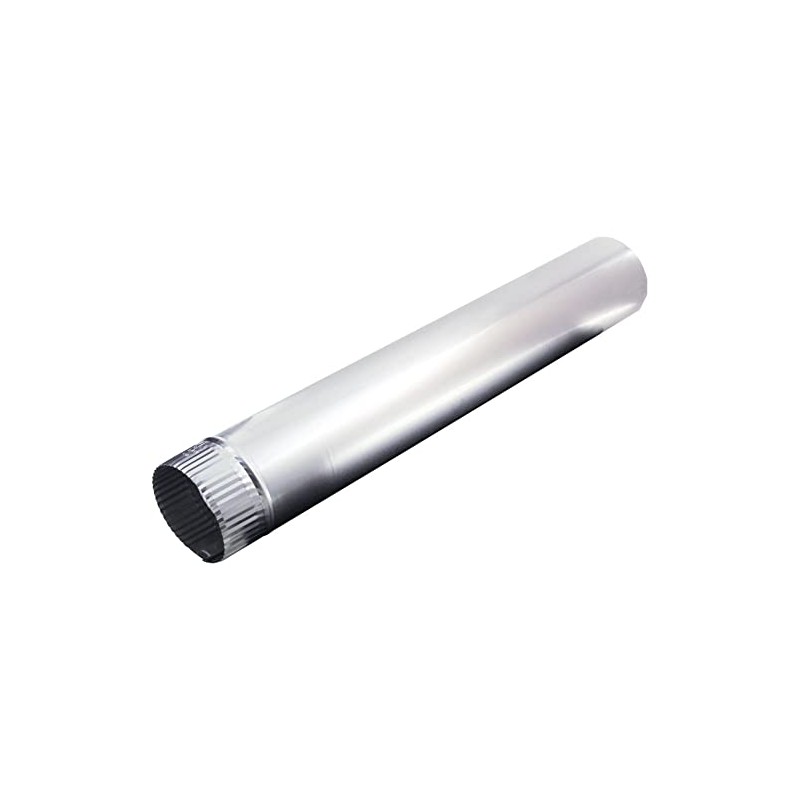 Deflecto DP244 LAM229 Aluminum Pipe, 4 in. x 24 in,