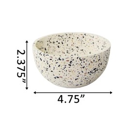 Flora Bunda 4.75 Inch Terrazzo Bowl Concrete Stoneware