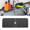 Kitchen Sink Splash Guard - Black - Medium (17.71" x