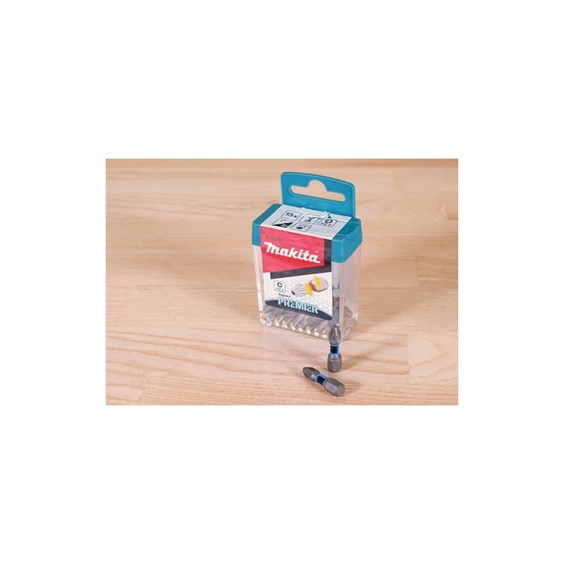 Makita E-03252 Impact Premier Torsion Bit Set PZ2 25mm 15