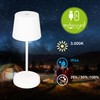 BRILONER Wireless LED Table Lamp, Dimmable Bedside Lamp, Touch Desk