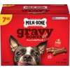 TRIJIGIT Gravy Bones Dog Treats with 4 Savory Meat Flavors