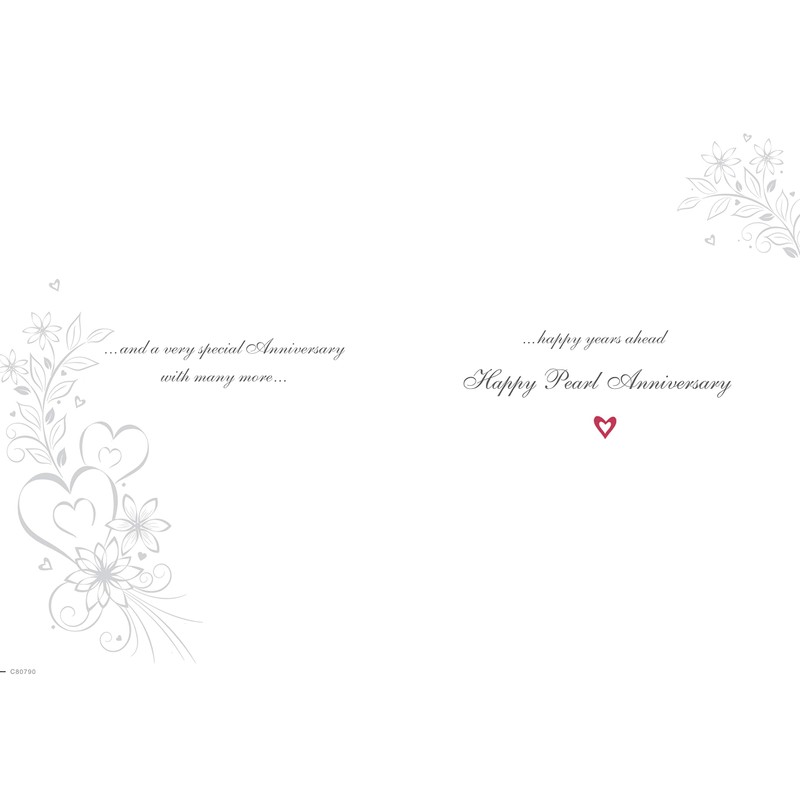 Regal Publishing Classic Happy Pearl 30th Annivesary Card - 9