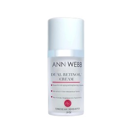 Crema de retinol dual para la cara: crema hidratante nocturna totalmente natural con retinol de liberación temporal exfoliante suave y potente, antienvejecimiento, antiarrugas, suaviza líneas