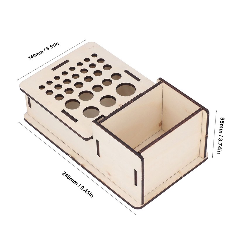 Leather Tools Storage Box Shelf Beech Leathers Craft Rack Stand