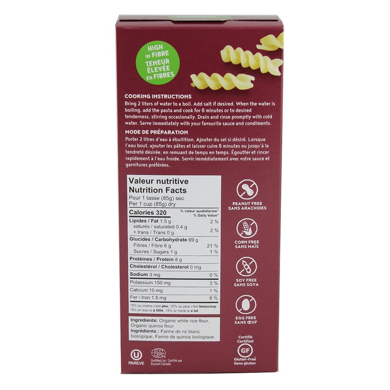 GoGo Quinoa Pasta Rice & Quinoa Fusilli | Organic |