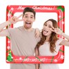 LASLU Merry Christmas Inflatable Selfie Photobooth Frame Red and Green,