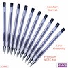 CLARO Technik Ballpoint Pens, BLACK, Fine Point (0.7mm), Pack of