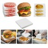 500Pcs 6" x 6" Burger Patty Paper, Non-Stick White Squares
