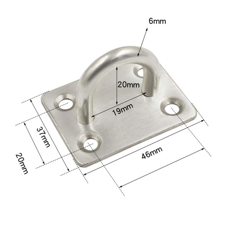 Eyeplate Pad Eye Stainless Steel Ceiling Hook Hook Wall Hook