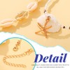 Handcess Boho Beaded Anklets Gold Shell Ankle Bracelet Starfish Anklet