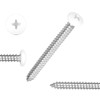 White Head 100 PCS #10x2 Stainless Steel Phillips Pan Head
