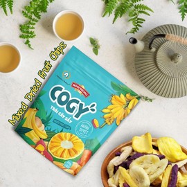 Amazin Choices Vietnamese Tropical Mixed Fruit Chips: Bananas, Carrots, Jackfruit, Potatoes, Sweet Potatoes - Snack Viet - Healthy Snack with Natural Flavors, Non GMO, Gluten Free, Vegan Snack (Pack of 1 - 200g)