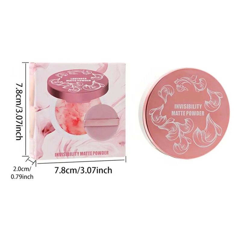 Polvo Compacto Para El Rostro Polvo Mate Maquillaje Base Imp